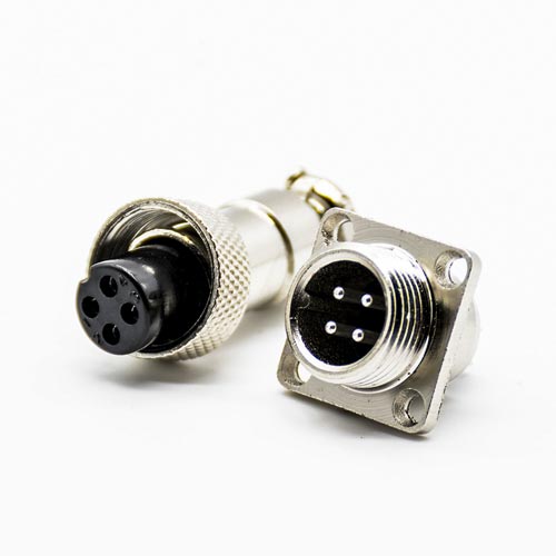 GX12-4-Hole-Flange-Connector