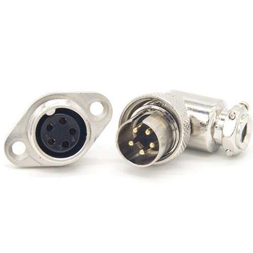 GX16-2-Hole-Flange-Reverse-Connector